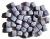 25 8x11mm Montana Blue Marble Lustre Tablet Pillow Beads